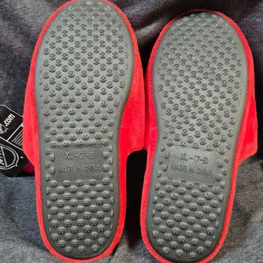 NHL New York Rangers 7/8 Slippers - NEW